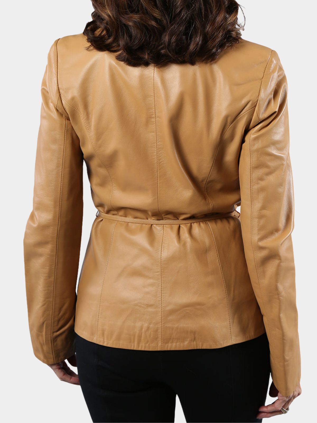 Woman's Amber Leather Blazer
