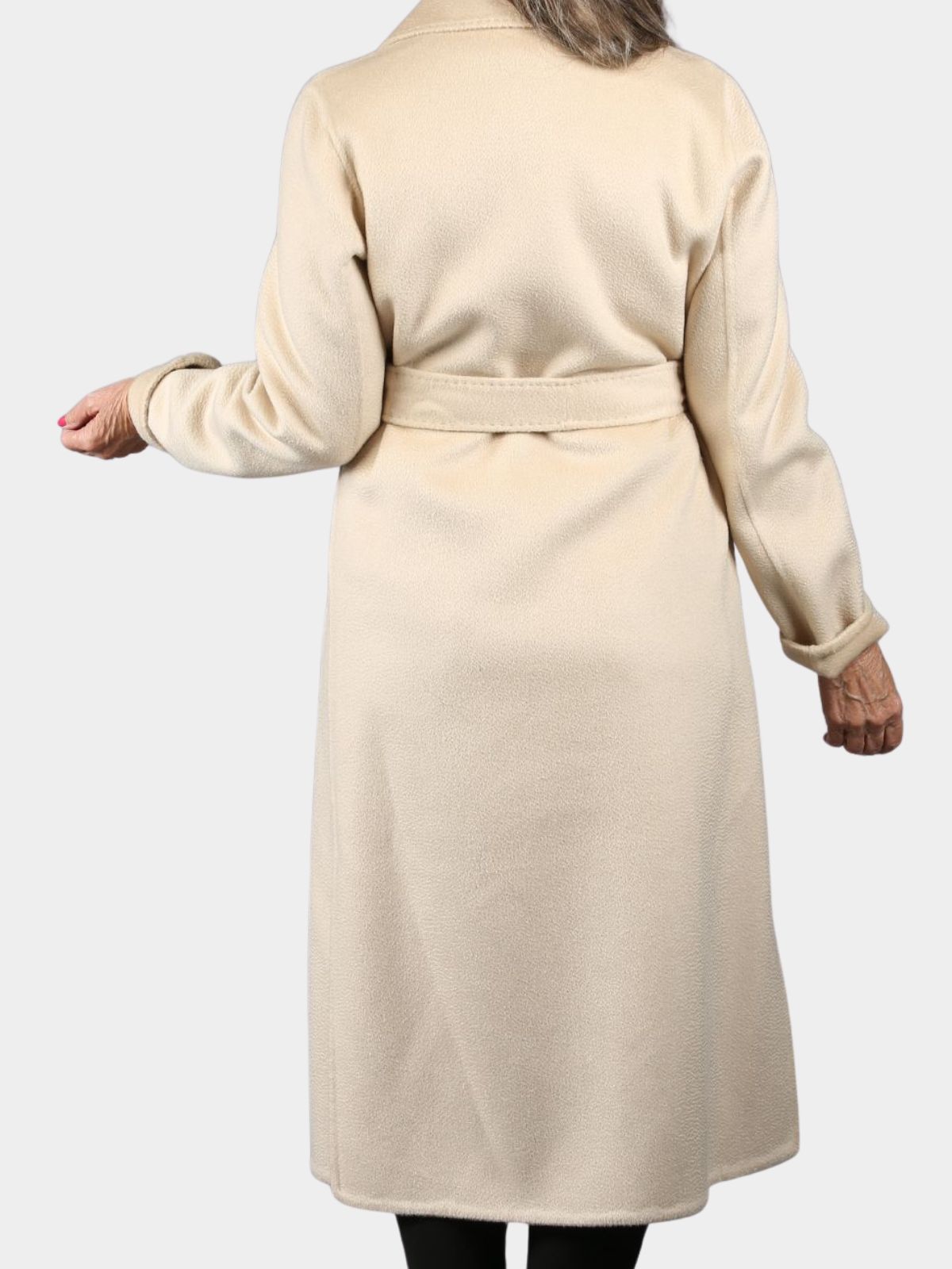 Woman's Beige Cashmere Wool Coat