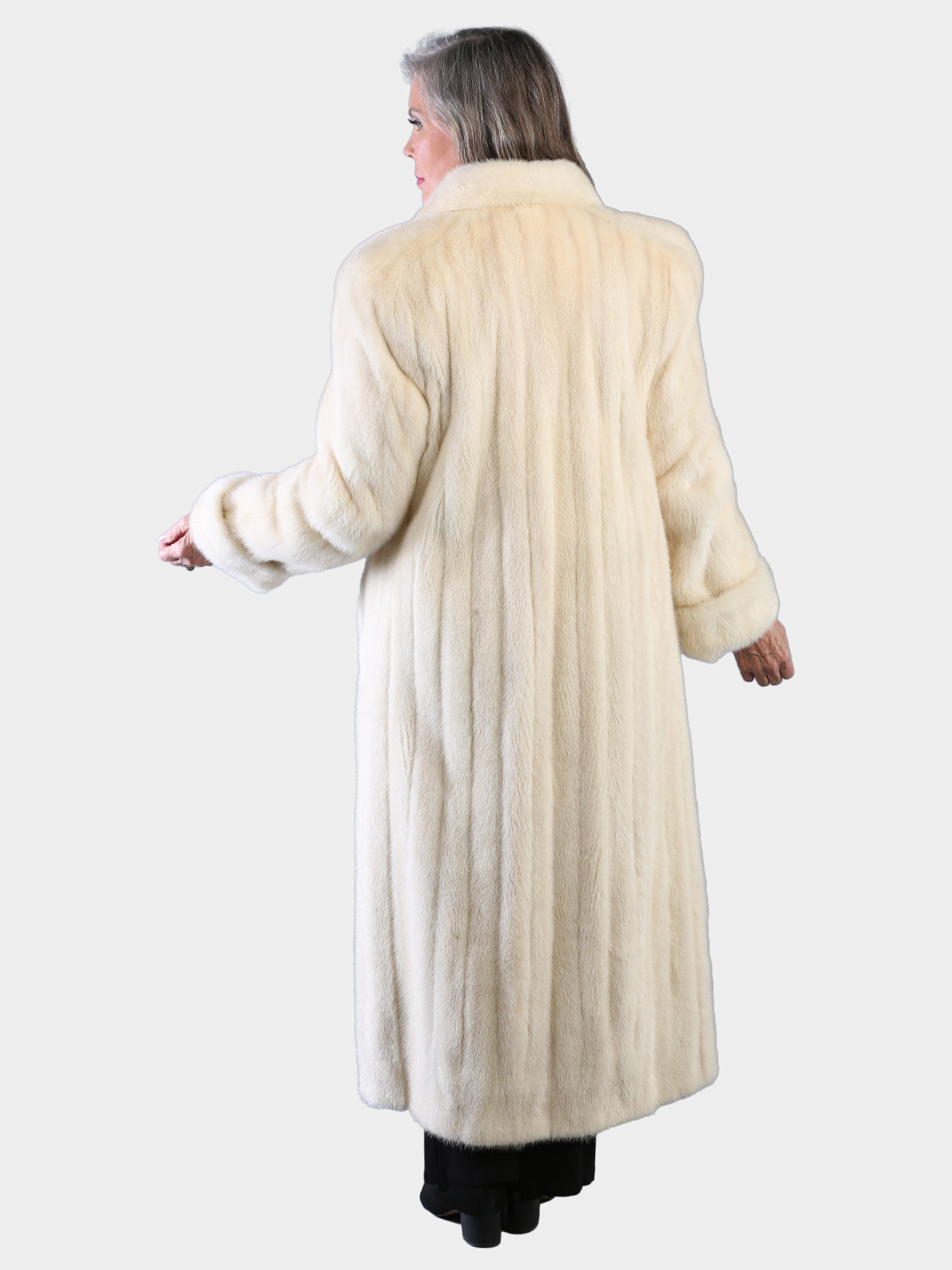 Woman's Natural Tourmaline Mink Fur Coat