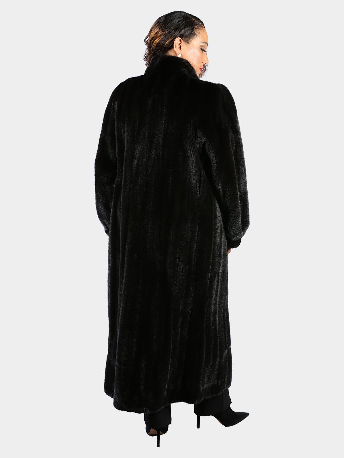 Woman's Natural Blackglama Ranch Mink Fur Coat by Birger Christensen