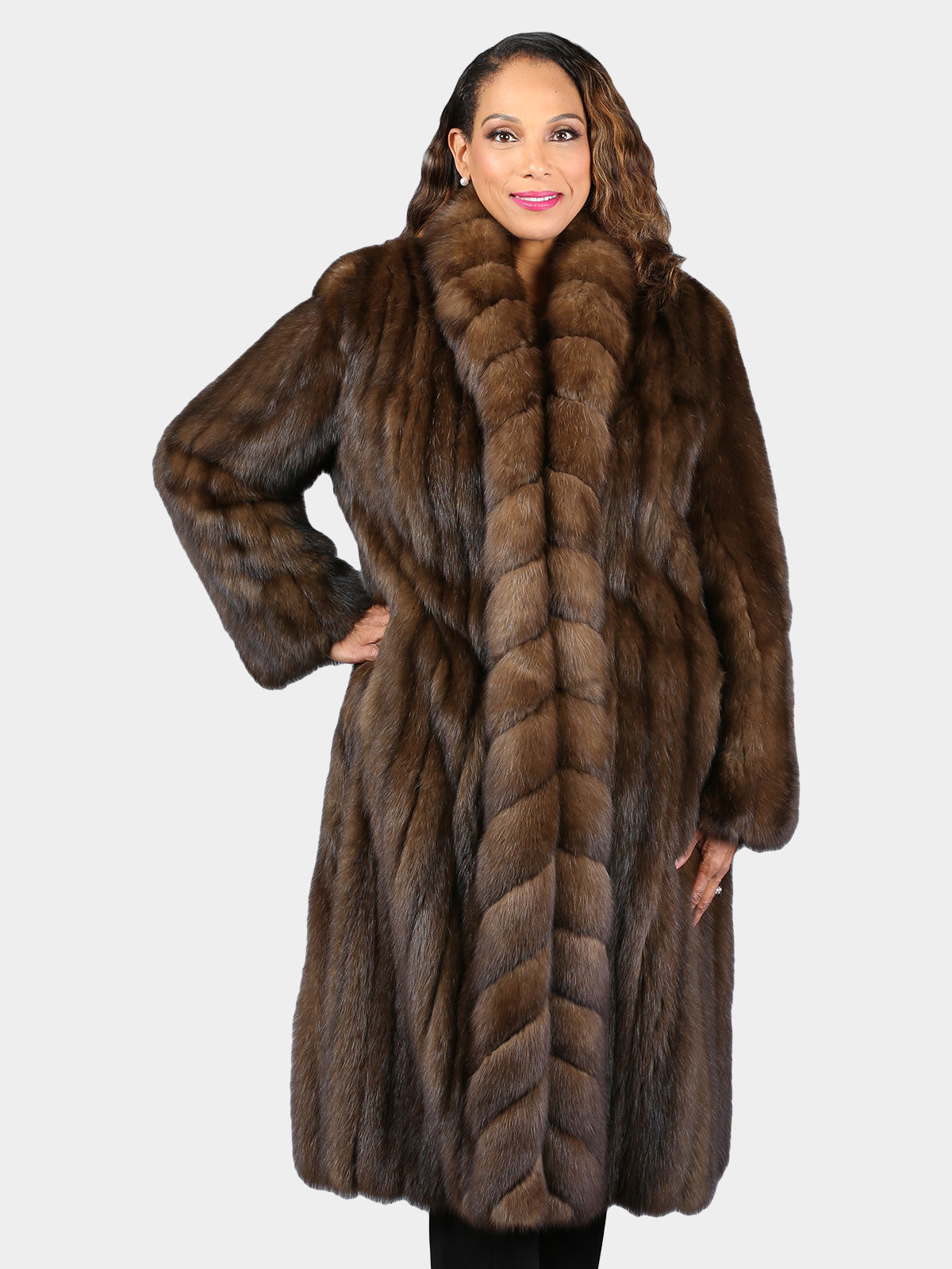 Woman's Natural Sable Fur Coat