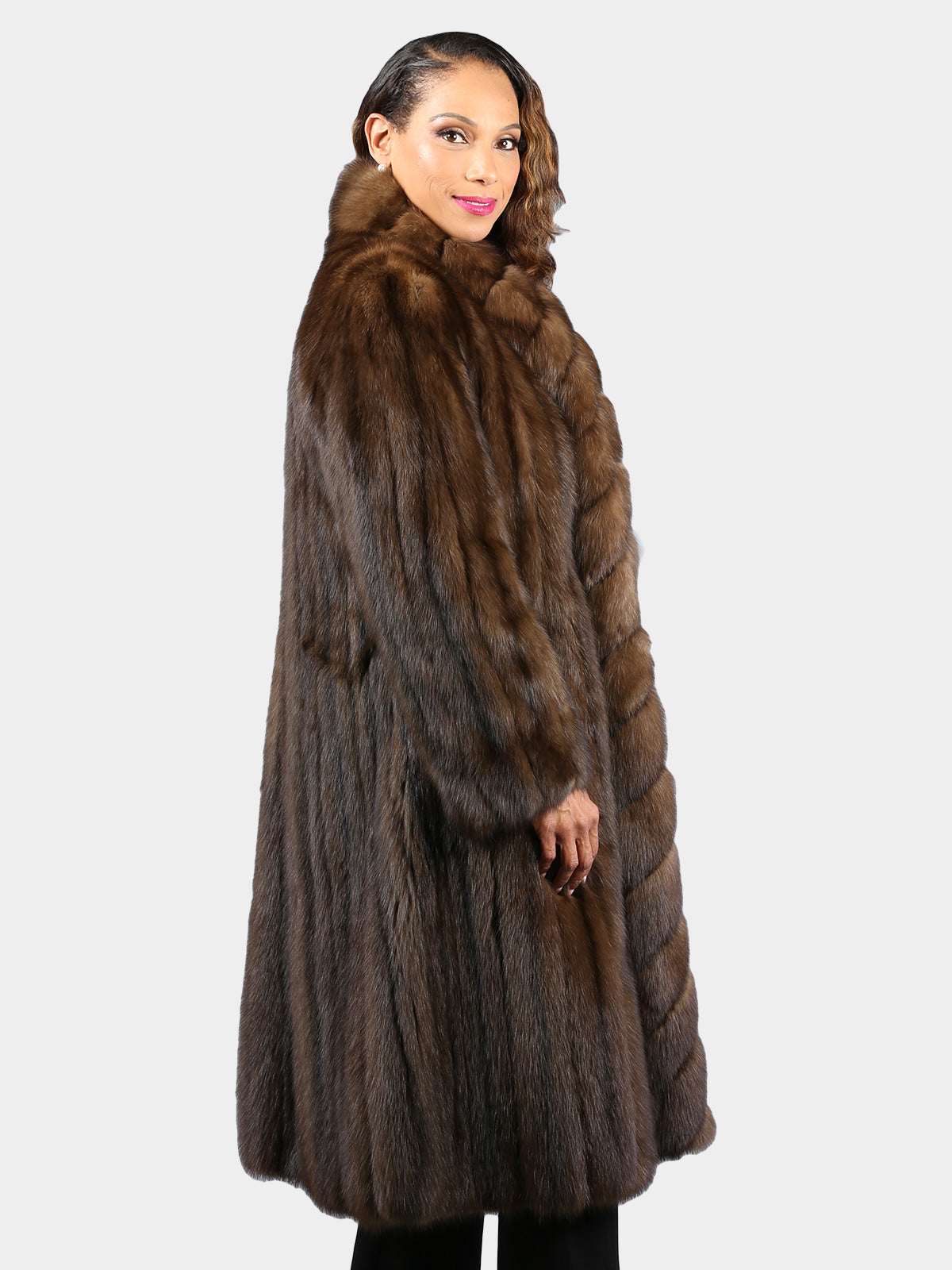 Woman's Natural Sable Fur Coat