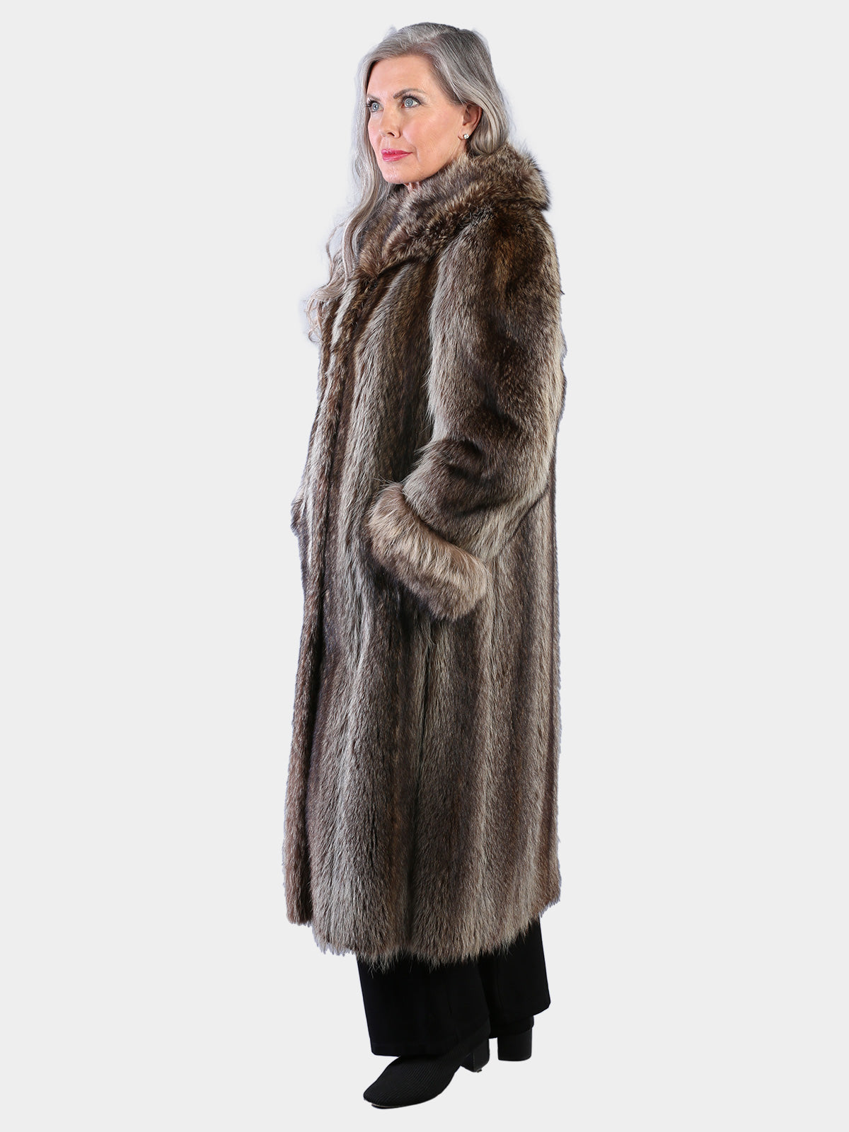 Woman's Natural Vintage Raccoon Coat