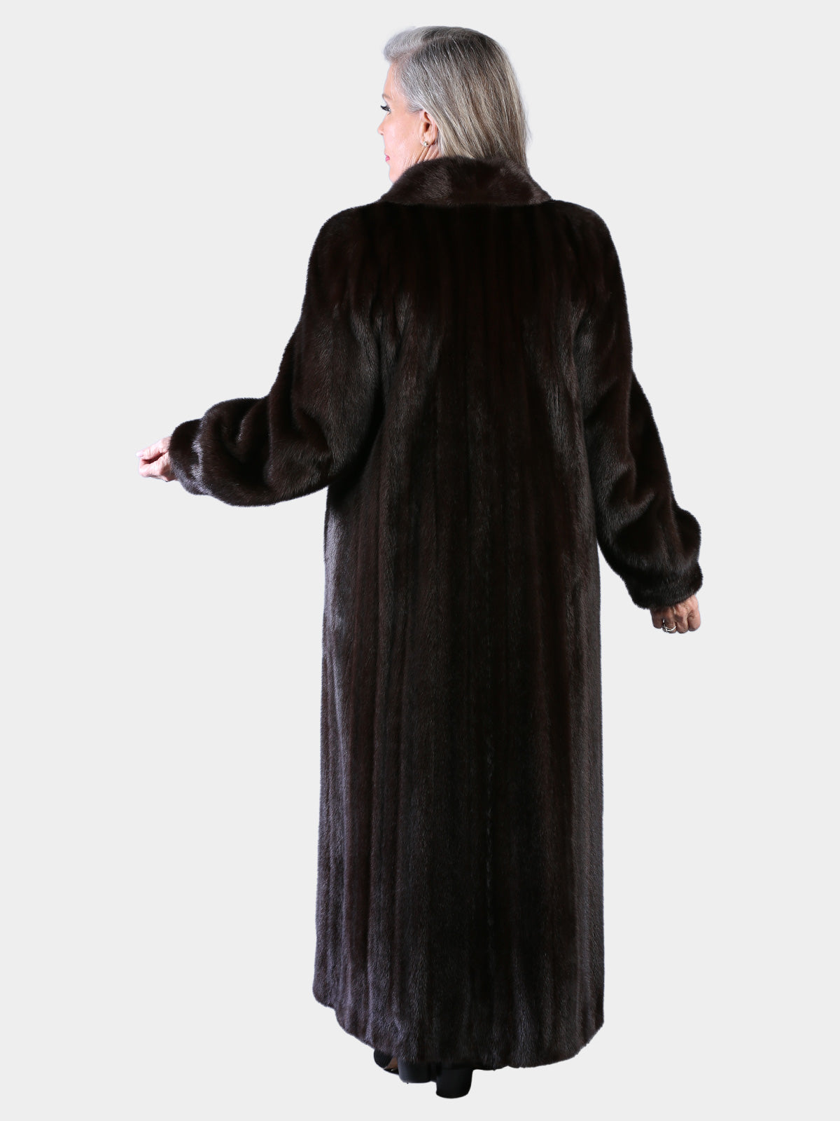 Woman's Natural Mahogany Female Mink Fur Coat