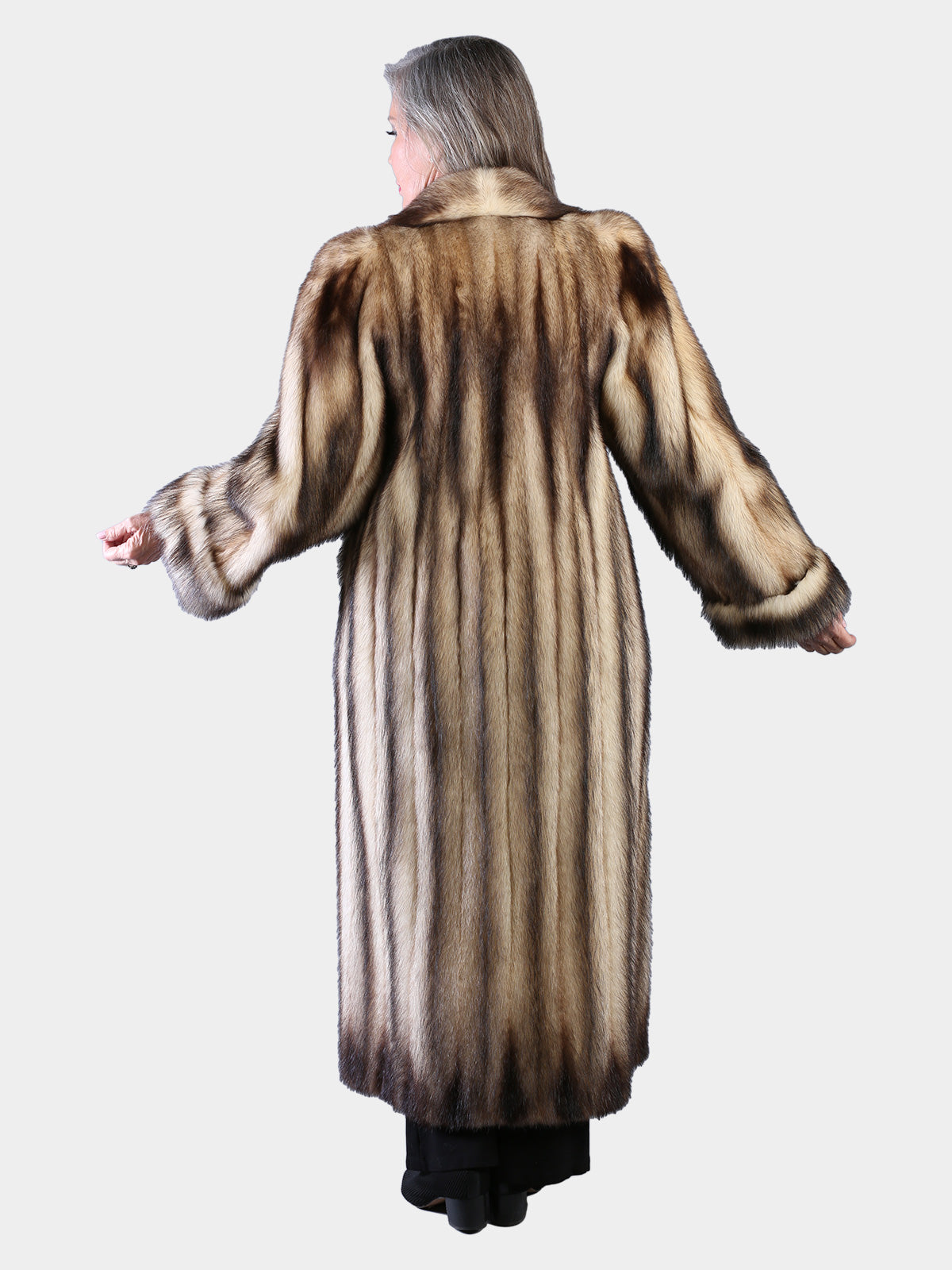 Woman's Natural Fitch Fur Coat