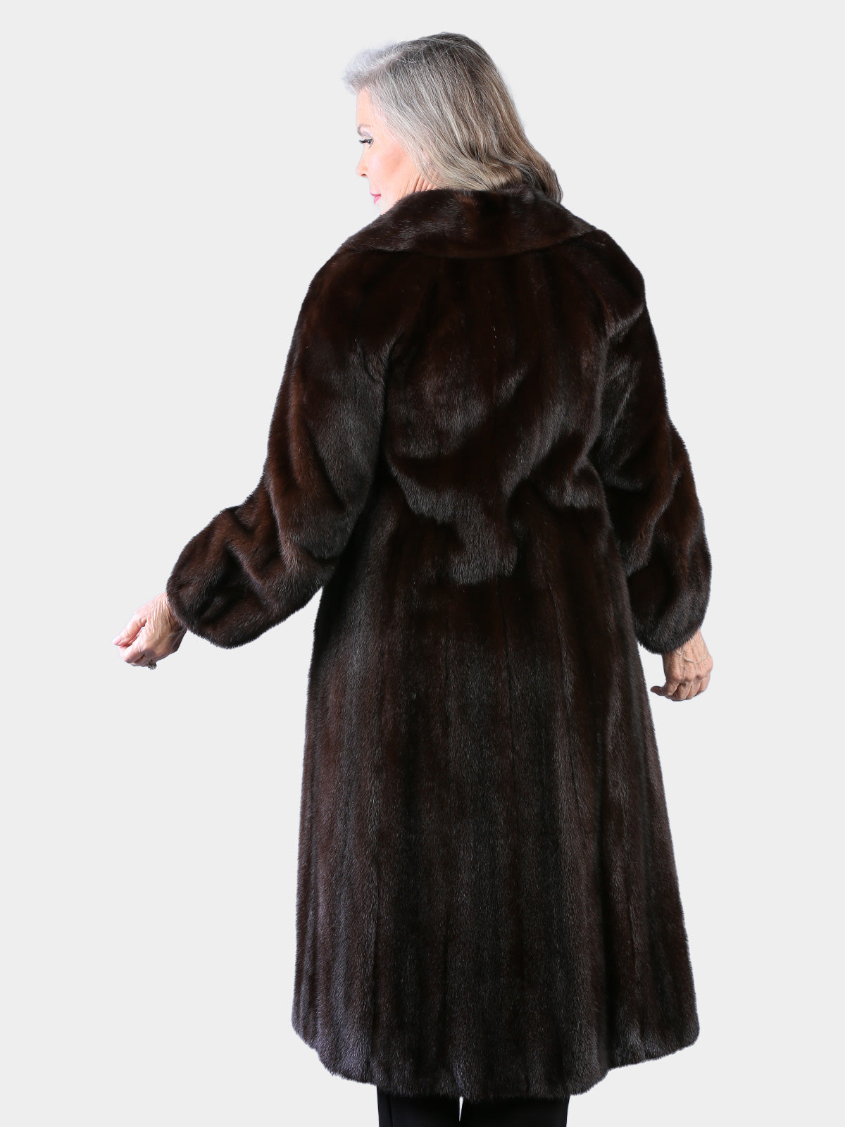 Woman's Vintage Deep Mahogany Mink Fur Coat
