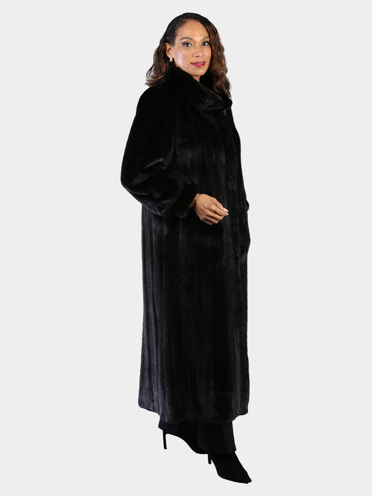 Woman's Natural Ranch Female Mink Fur Coat