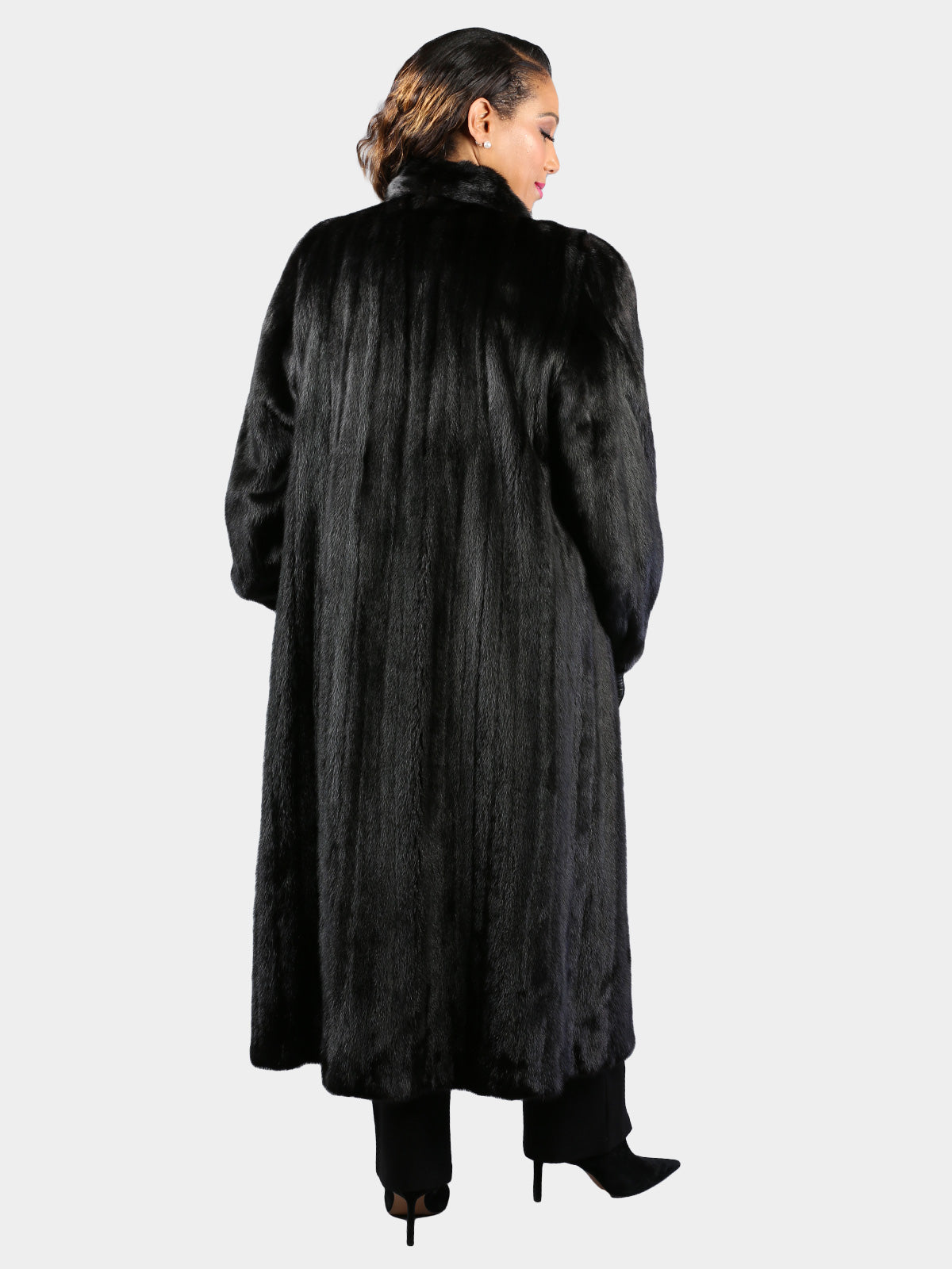 Woman's Plus Size Natural Ranch Female Mink Fur Coat