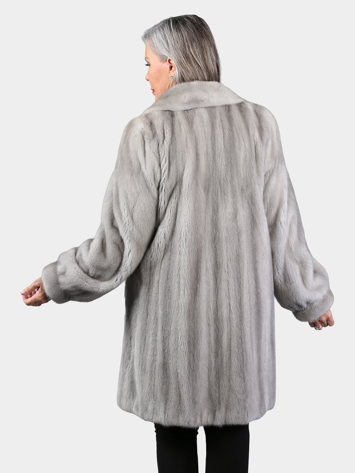 Woman's Natural Cerulean Female Mink Fur Stroller