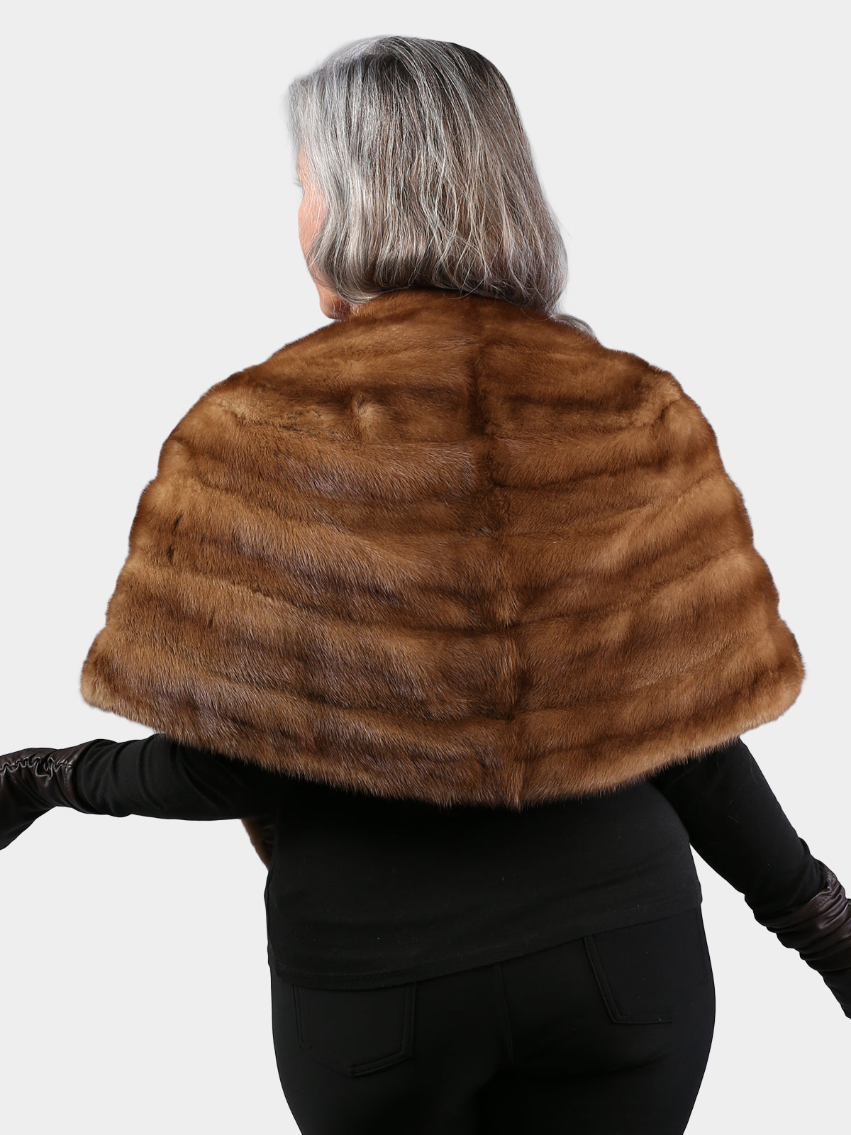 Woman's Natural Vintage Lunaraine Female Mink Fur Stole