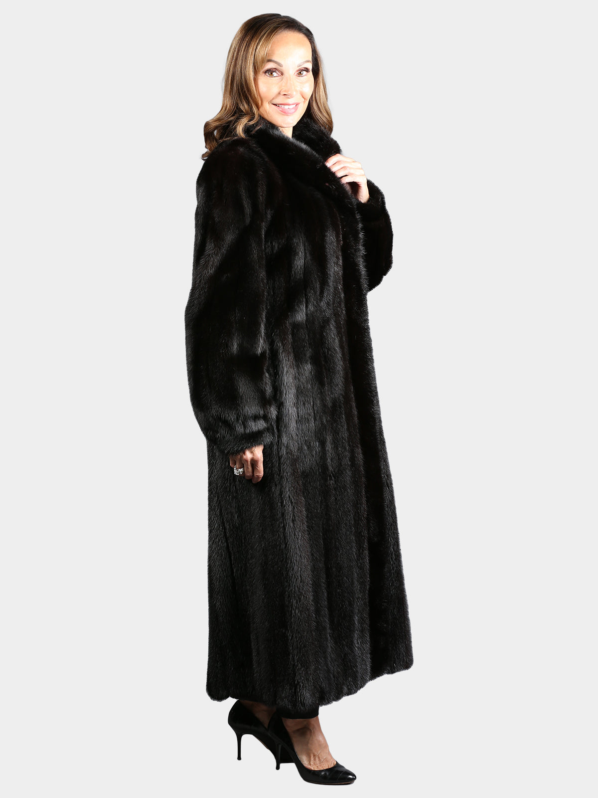 Woman's Natural Ranch Mink Fur Coat