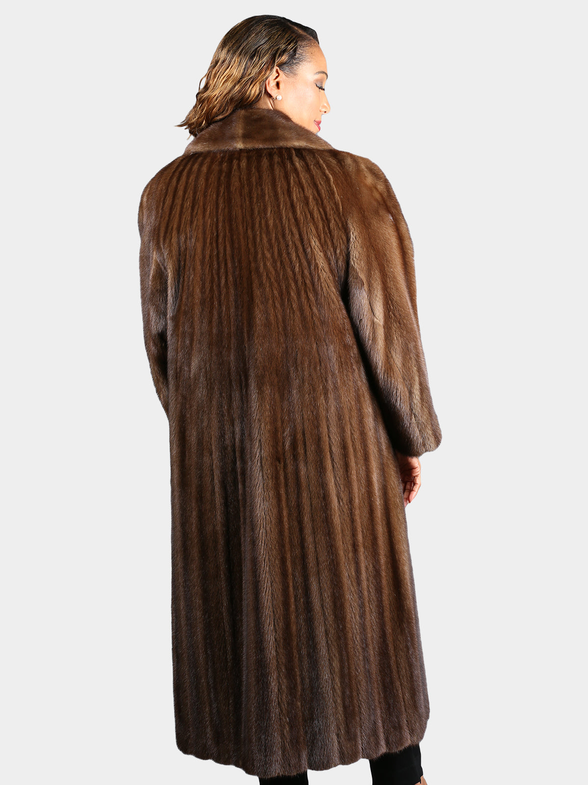 Woman's Natural Lunaraine Female Mink Fur Coat