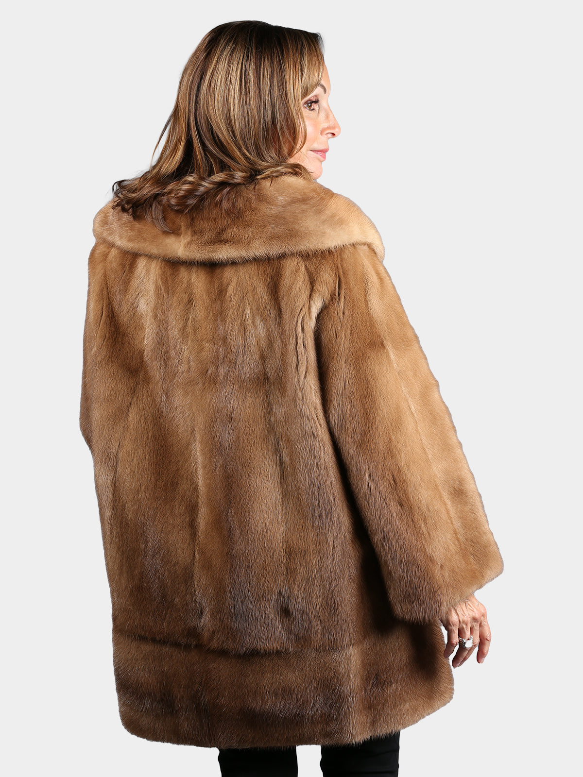 Woman's Vintage Natural Pastel Mink Fur Jacket