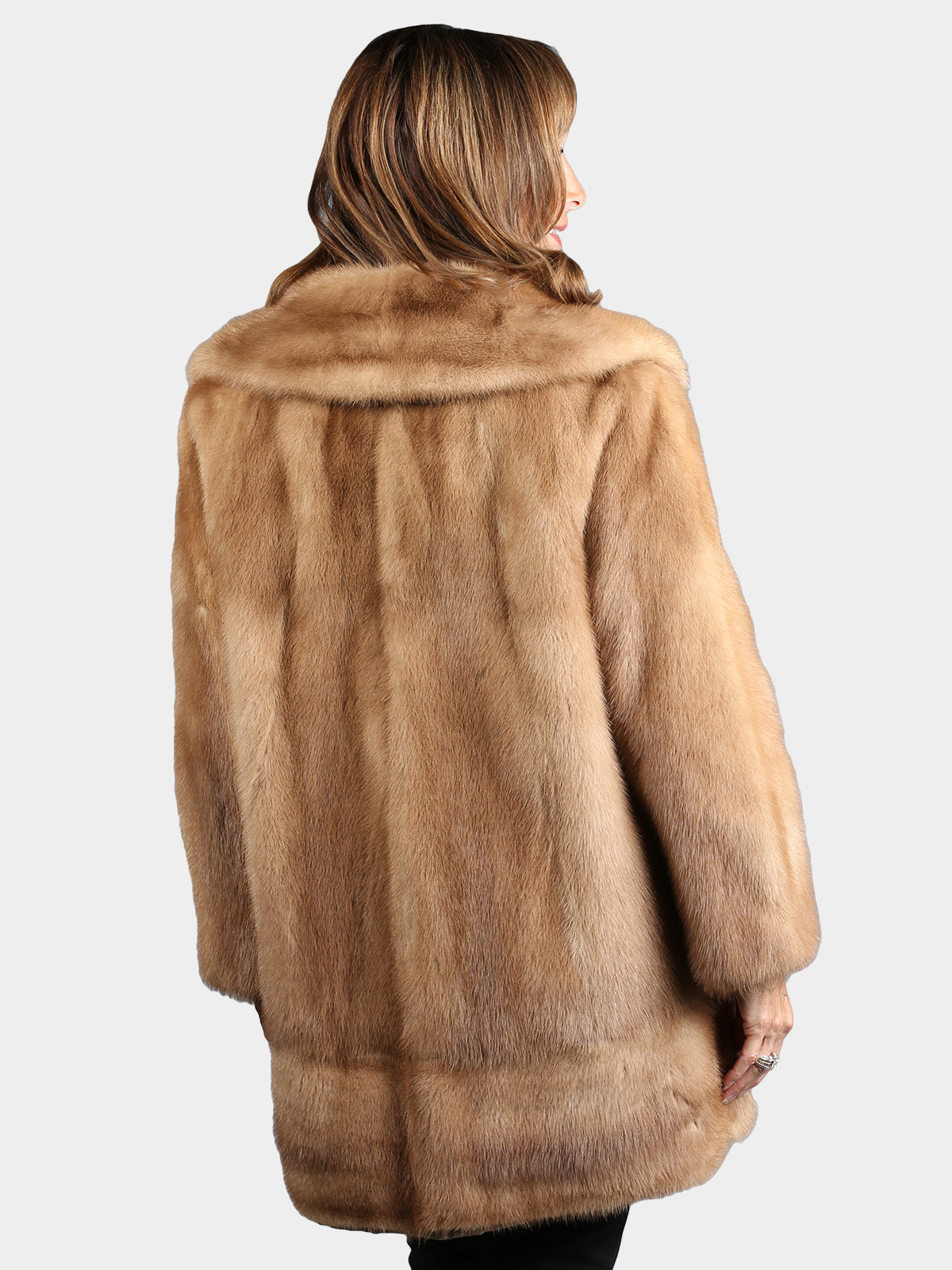 Woman's Vintage Petite Natural Pastel Mink Fur Stroller