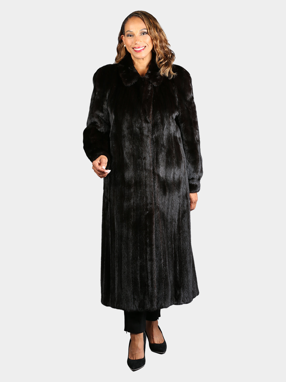 Woman's Natural Ranch Female Mink Fur Coat