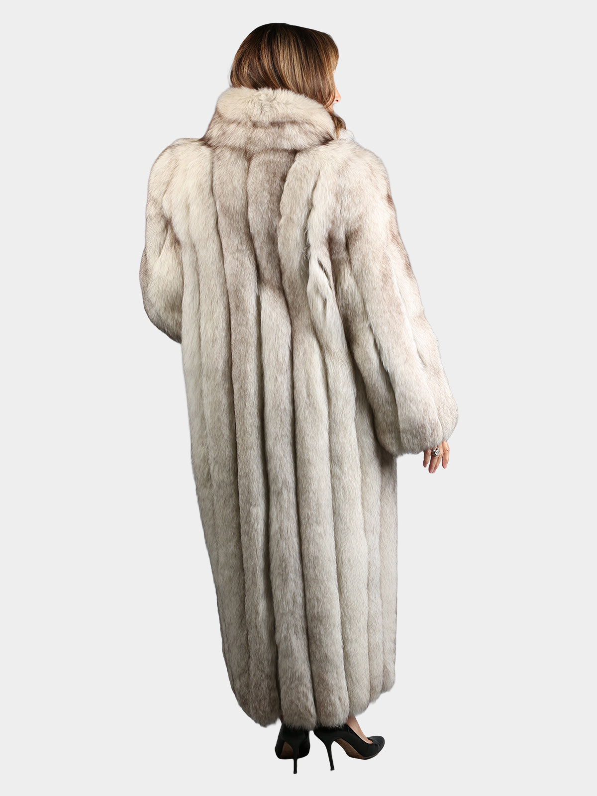 Woman's Natural Blue Fox Fur Coat