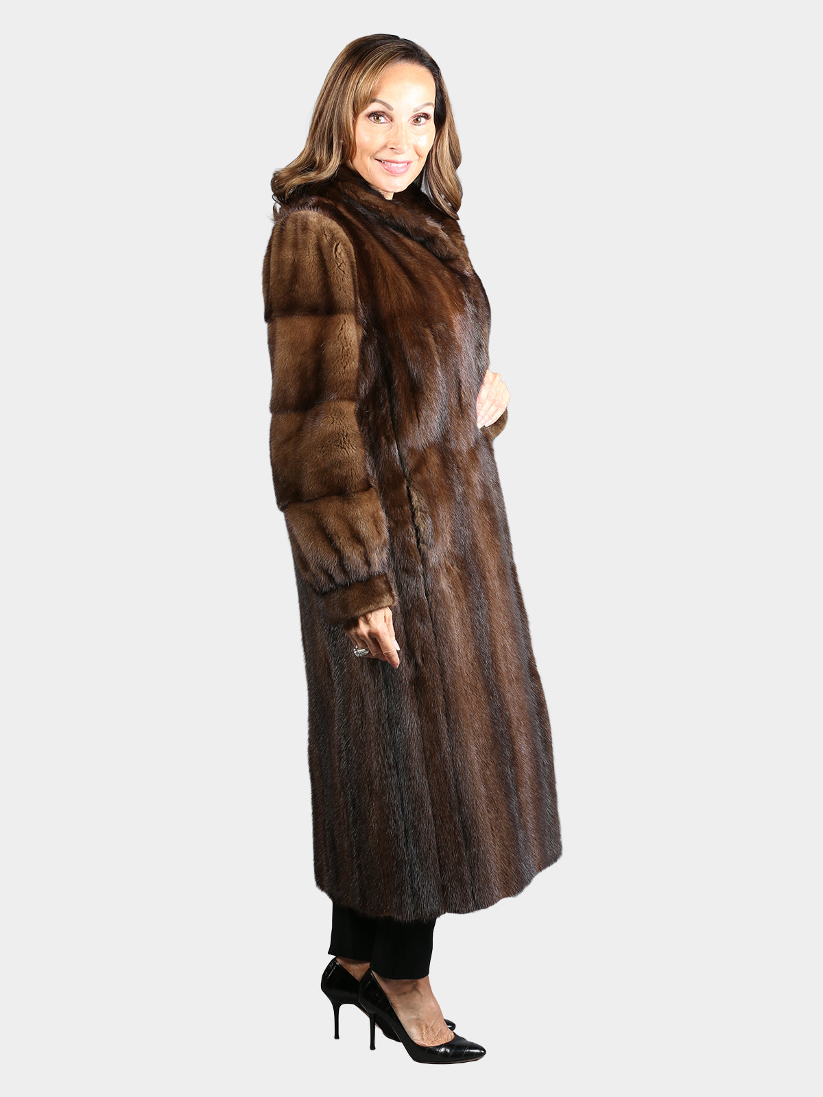 Woman's Natural Lunaraine Mink Fur Coat