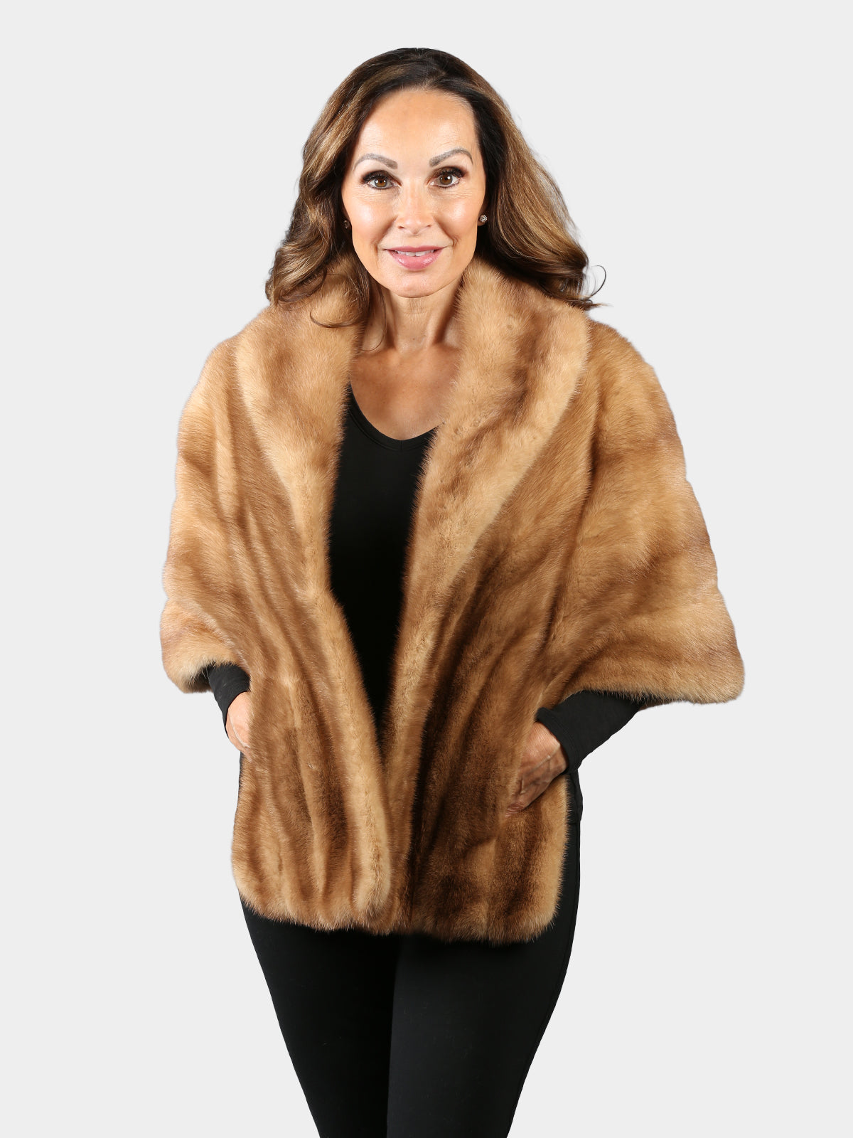 Woman's Lunaraine Vintage Female Mink Fur Stole