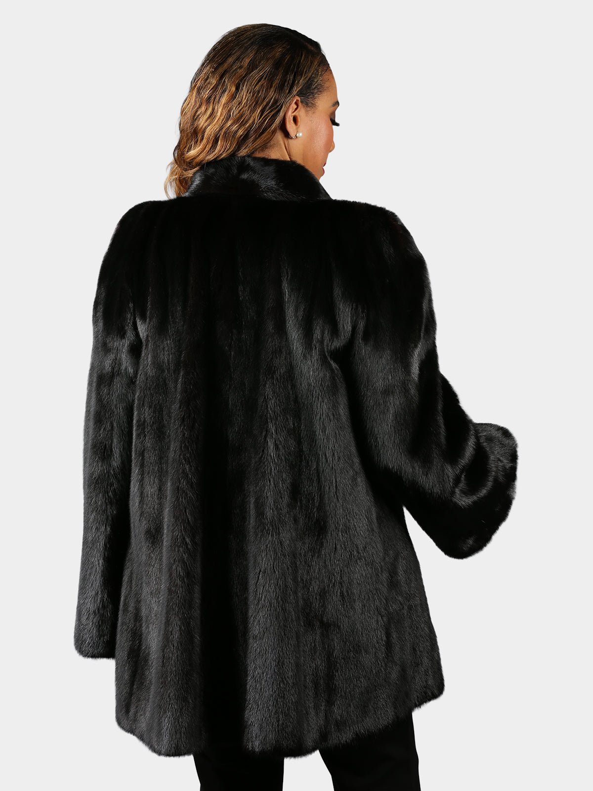 Woman's Plus Size Ranch Mink Fur Stroller