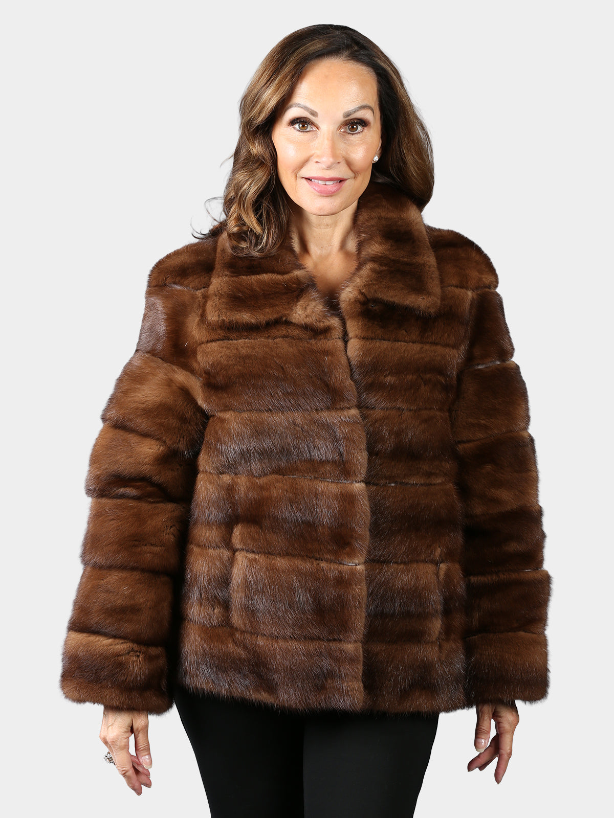 Woman's Mahogany Mink Fur Jacket