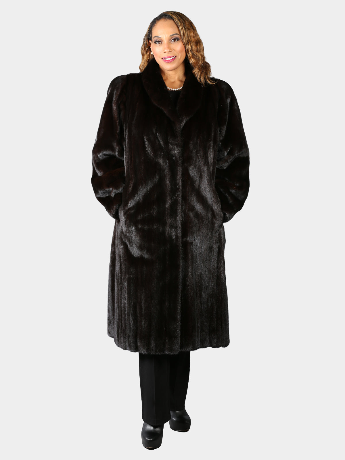Woman's Ranch Female Mink Fur Coat