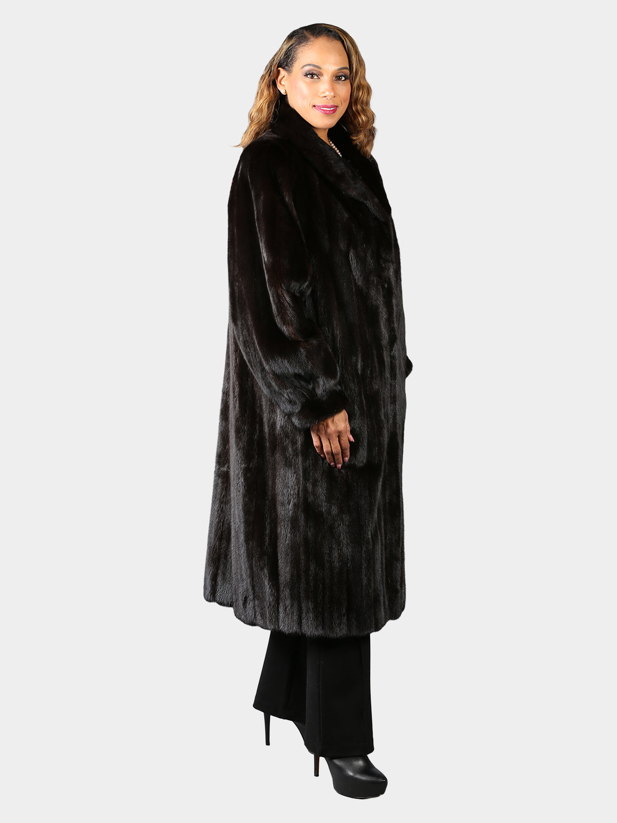 Woman's Ranch Female Mink Fur Coat