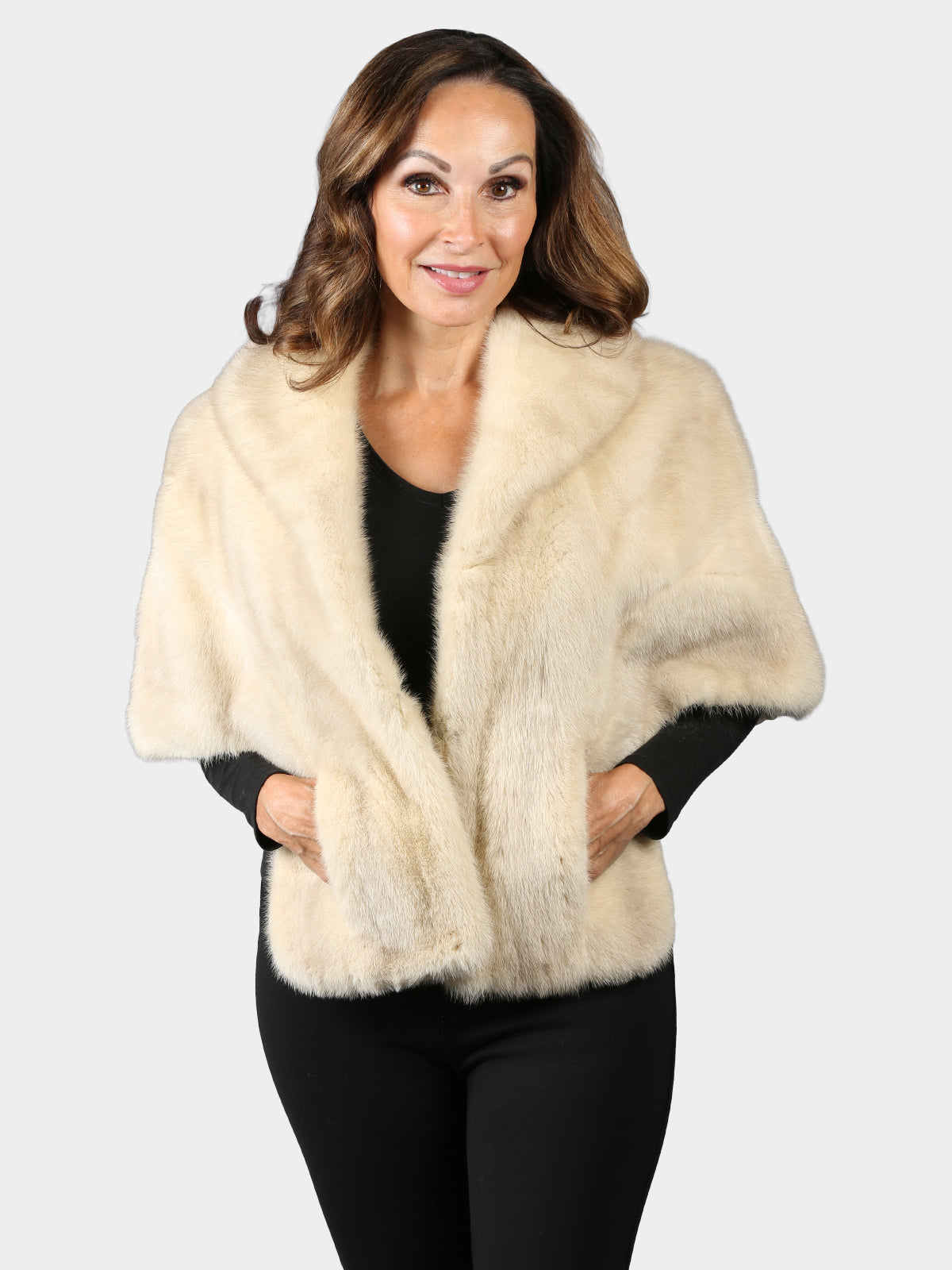Woman's Vintage Azurene Female Mink Fur Stole
