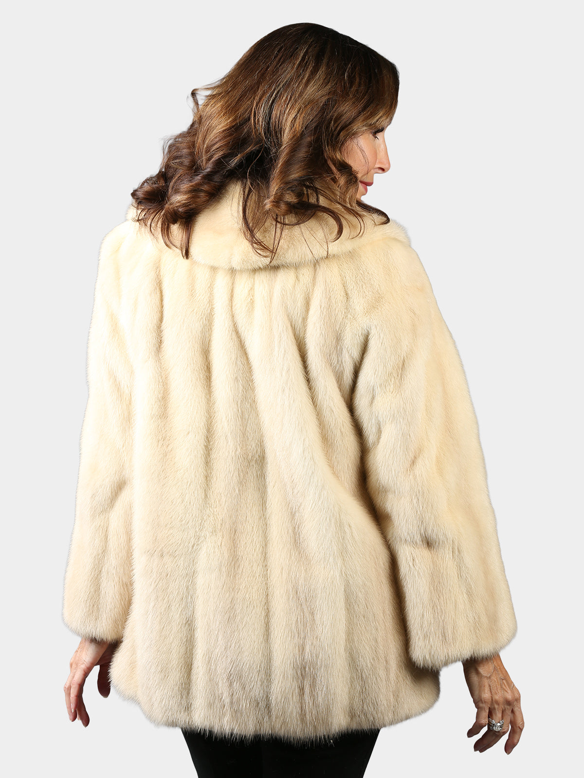 Woman's Petite Vintage Tourmaline Mink Fur Jacket