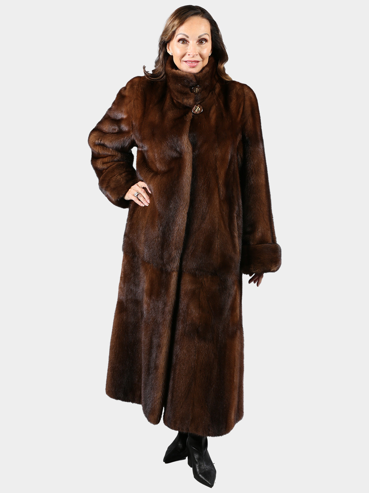 Woman's Demi Buff Female Mink Fur Coat
