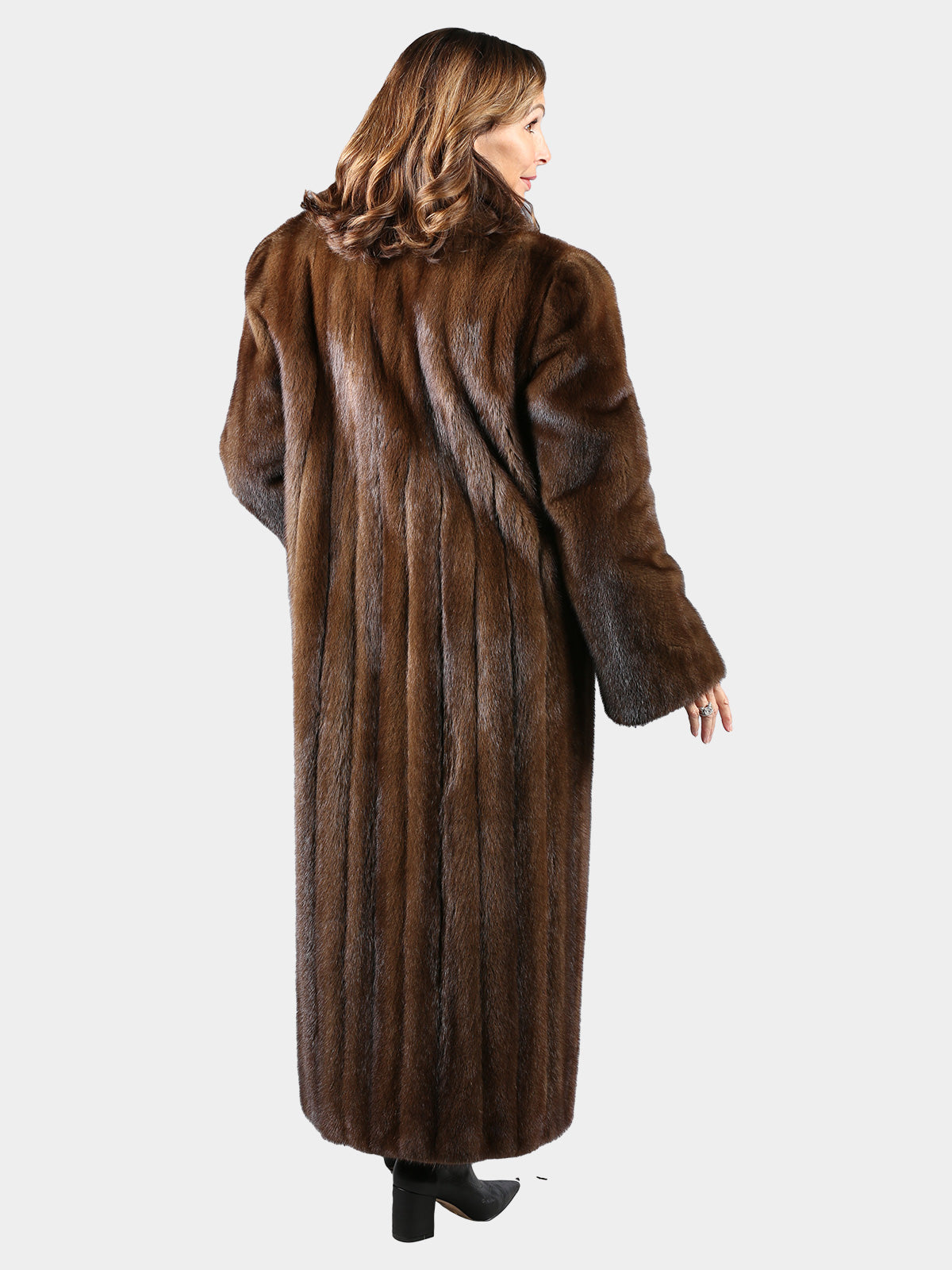 Woman's Mahogany Mink Fur Coat