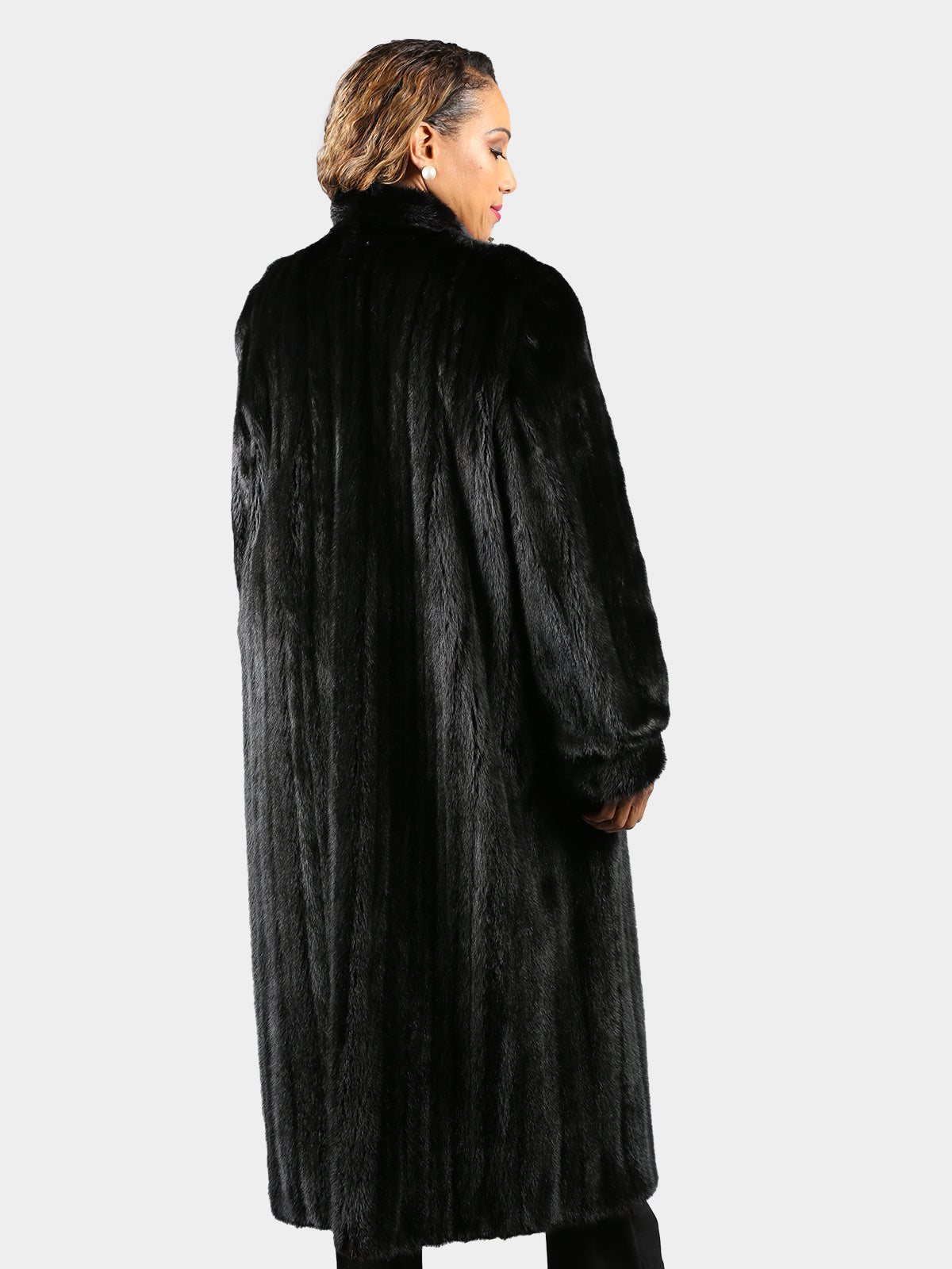 Woman's Plus Size Ranch Female Mink Fur Coat