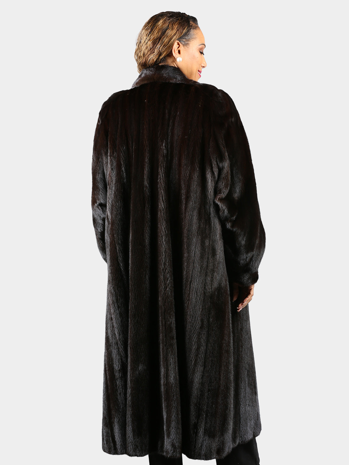 Woman's Plus Size Ranch Female Mink Fur Coat