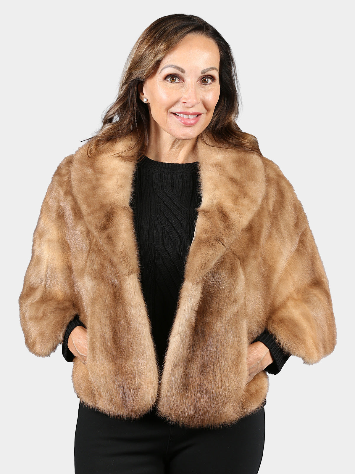 Woman's Vintage Autumn Haze Mink Fur Stole