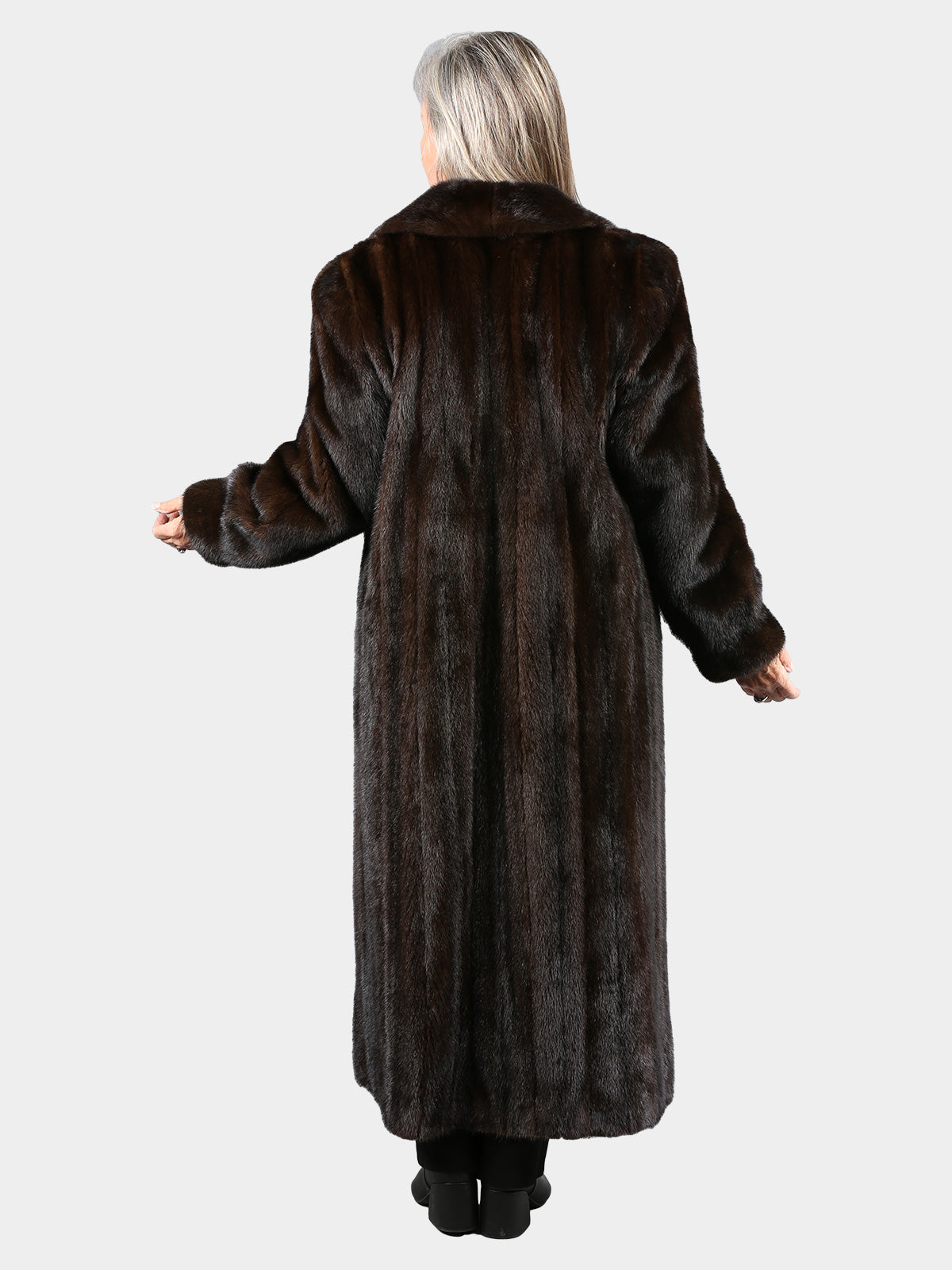 Woman's Mahogany Mink Fur Coat