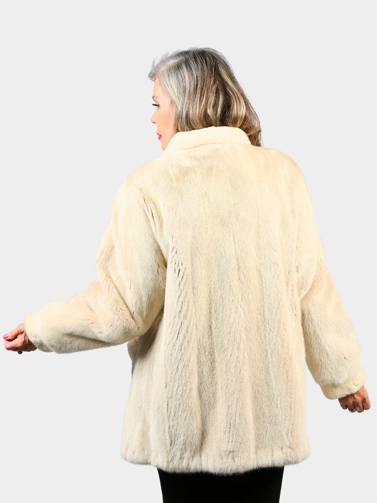 Woman's Blush Mink Fur Jacket