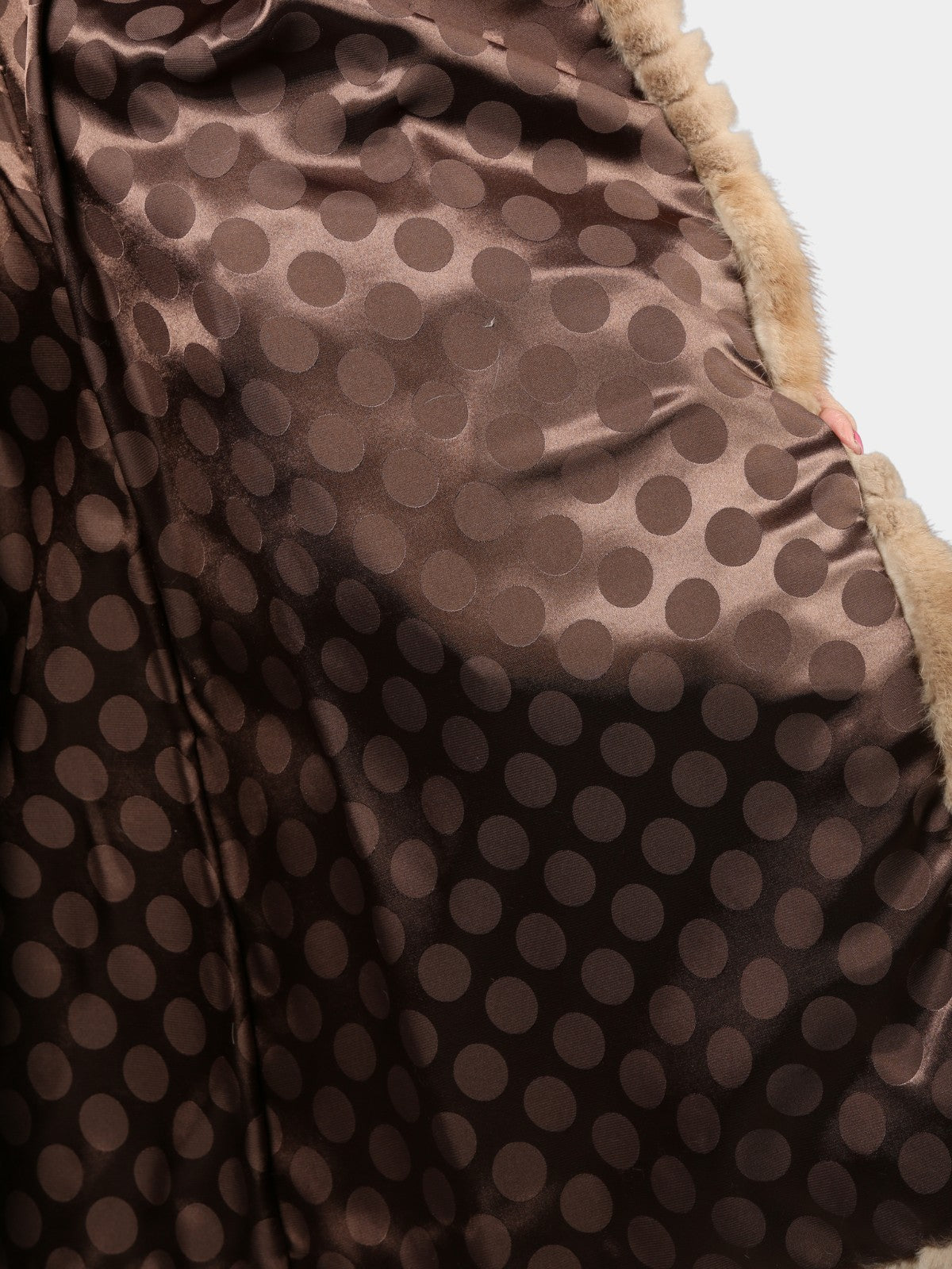 Woman's Pastel Sheared Mink Fur Stroller with Hood