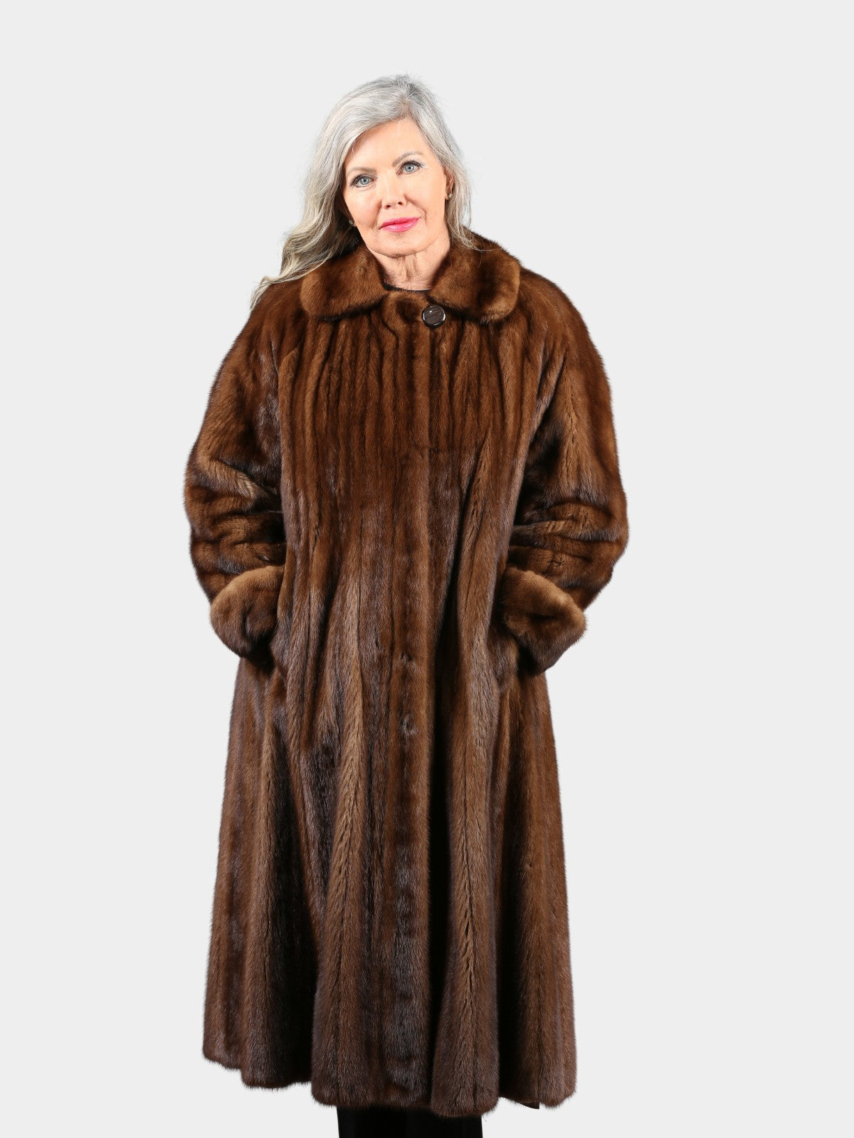 Woman's Demi Buff Female Mink Fur Coat