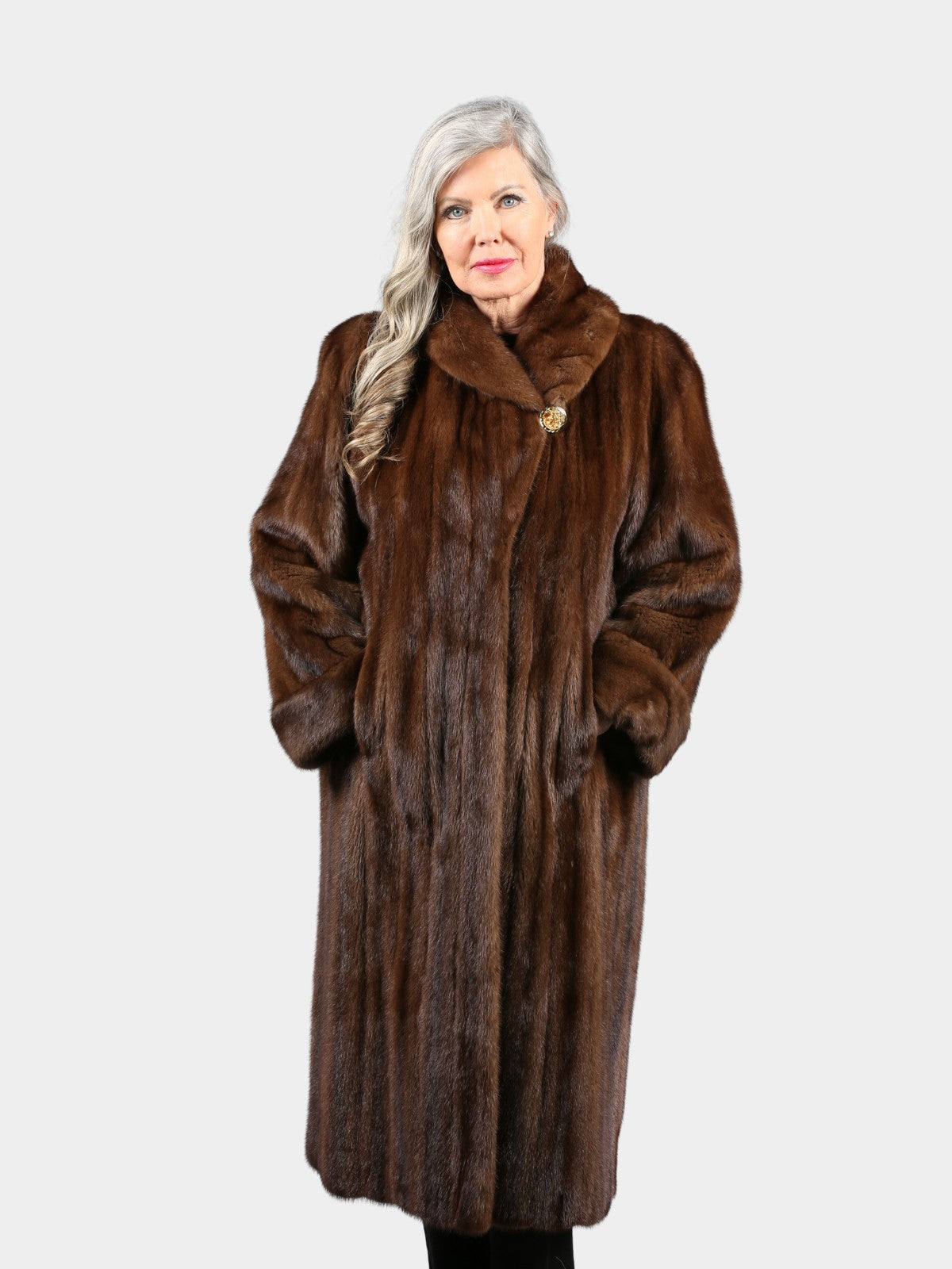 Woman's Demi Buff Female Mink Fur Coat