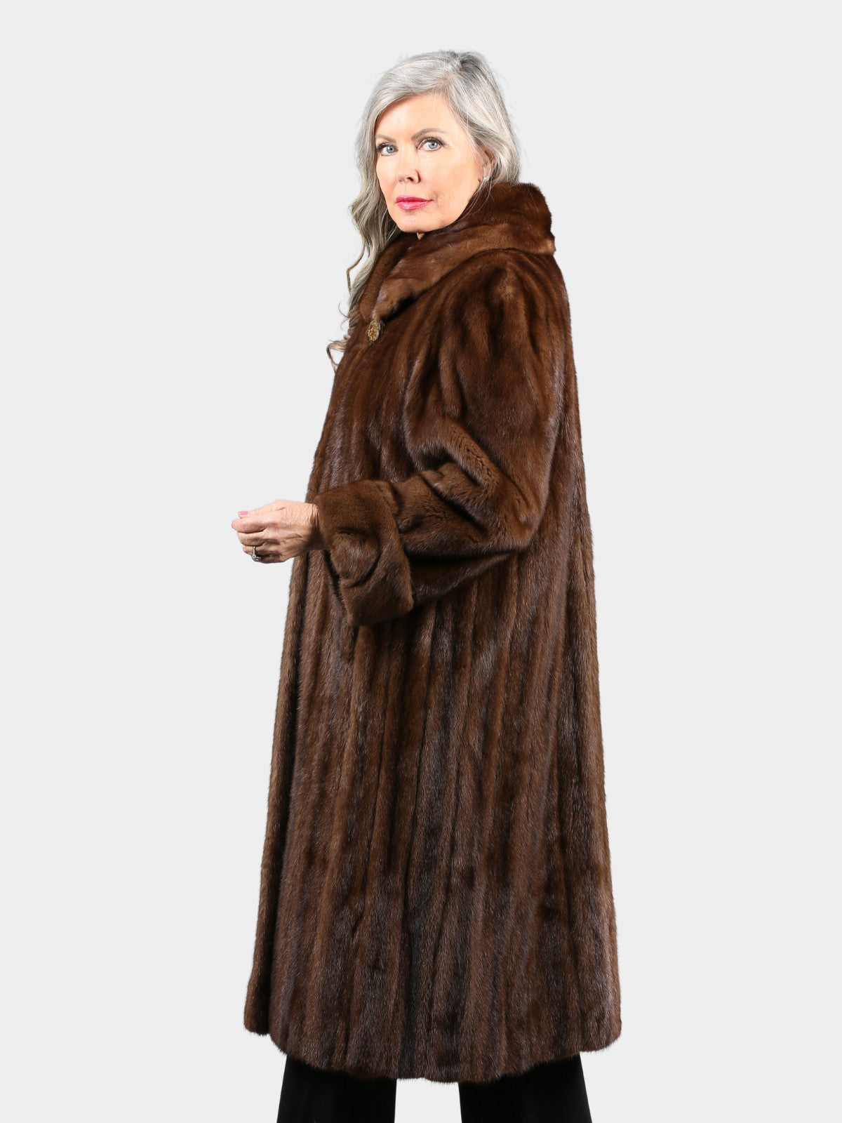 Woman's Demi Buff Female Mink Fur Coat