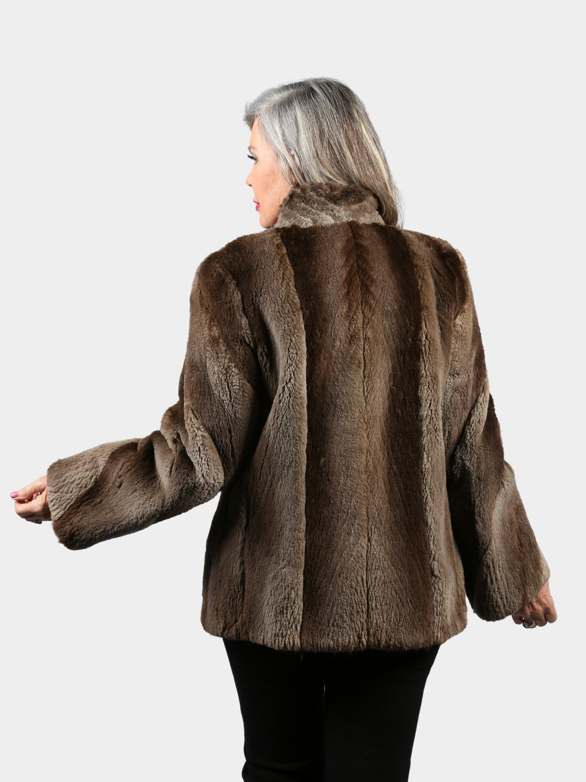 Woman's Phantom Sheared Beaver Fur Jacket