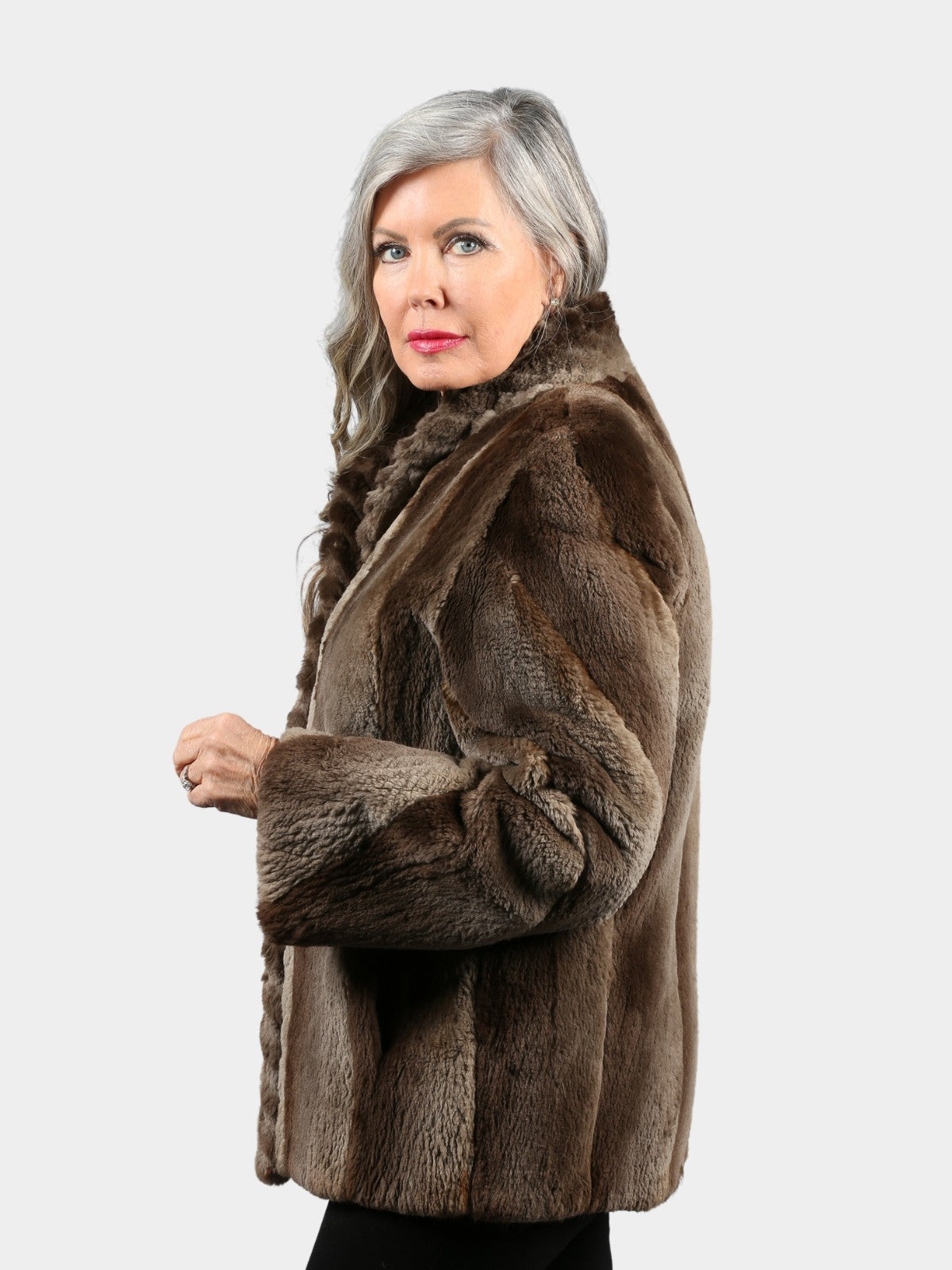 Woman's Phantom Sheared Beaver Fur Jacket