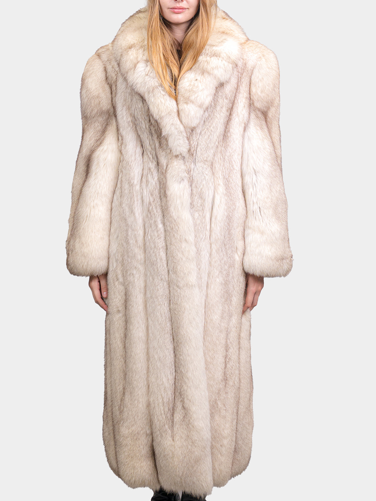Women's Blue Fox Coat