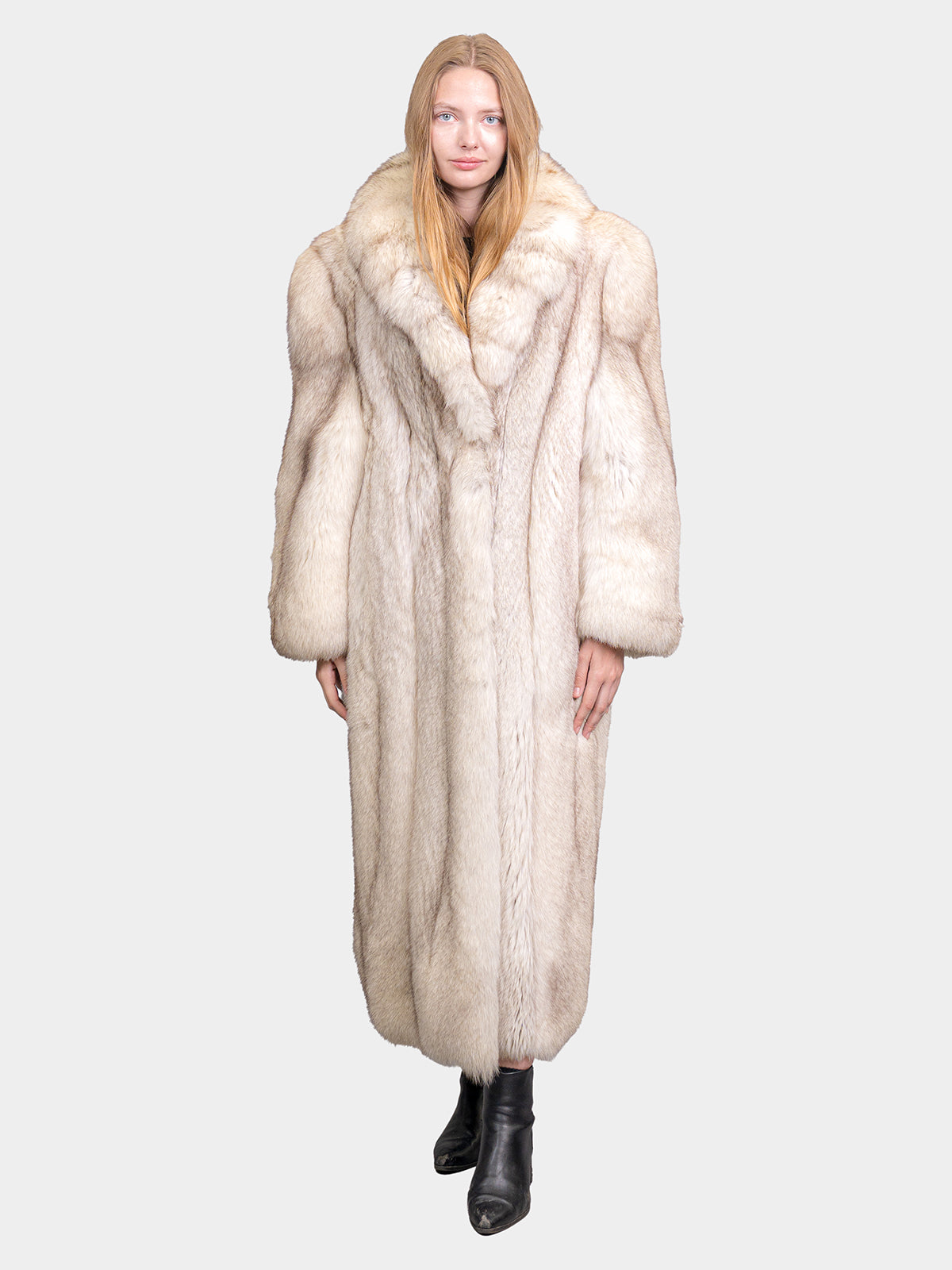 Women's Blue Fox Coat