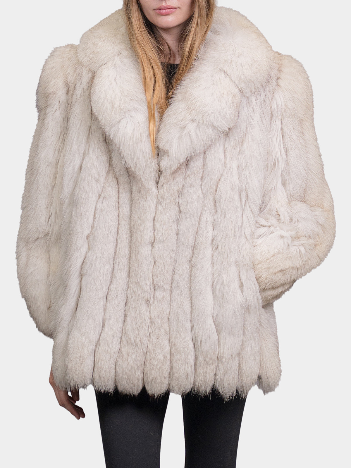 Women's Blue Fox Jacket