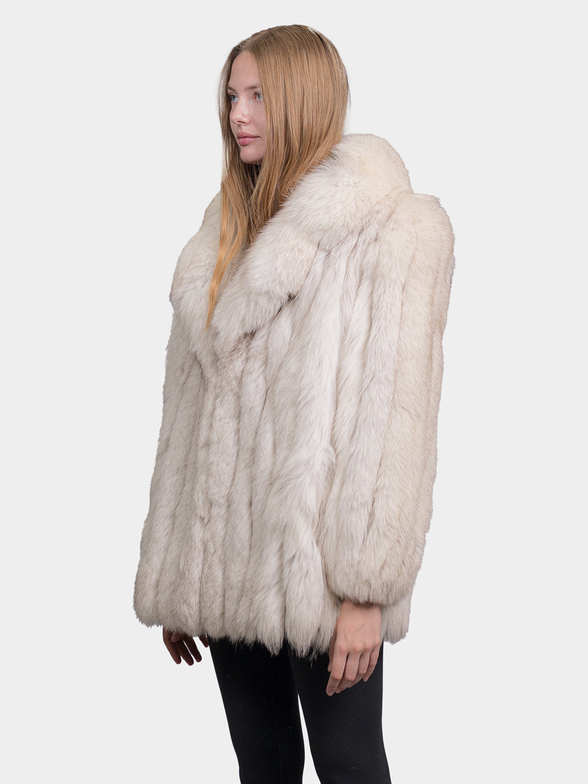 Women's Blue Fox Jacket