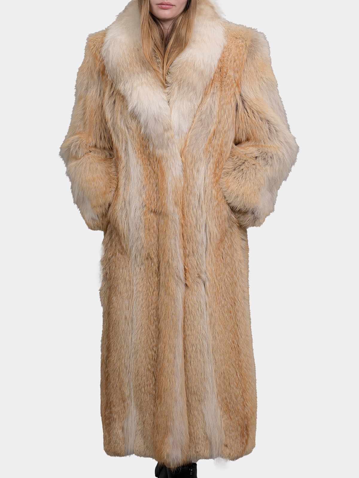 Women's Natural Coyote Coat