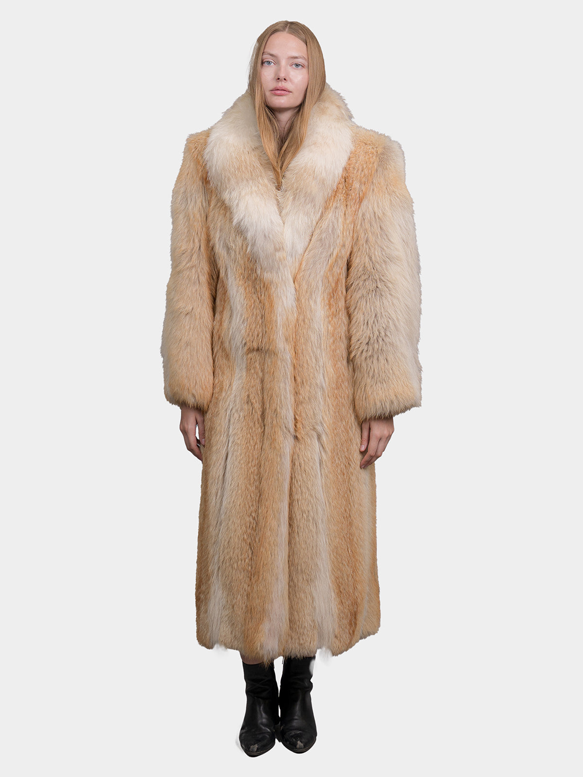 Women's Natural Coyote Coat