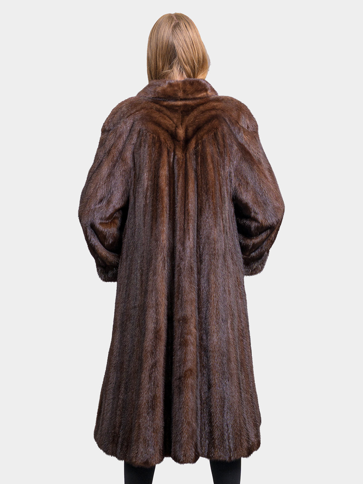 Women's Mahogany Mink 7/8 Coat