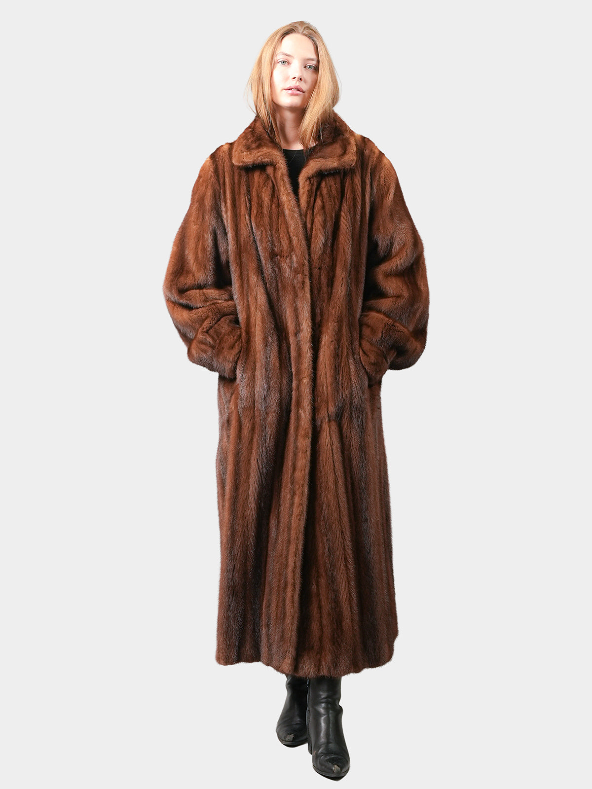 Women's Whiskey Mink Coat